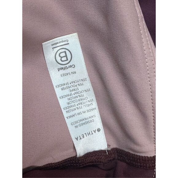 Athleta Crunch 7/8 Tight Women's Size S Colorblock High Rise Leggings - Picture 10 of 10
